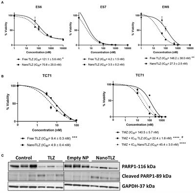 Nanoformulation of Talazoparib Increases Maximum Tolerated Doses in Combination With Temozolomide for Treatment of Ewing Sarcoma